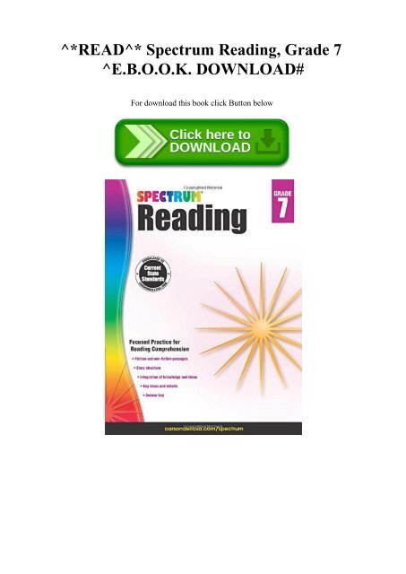 ^READ^ Spectrum Reading  Grade 7 ^E.B.O.O.K. DOWNLOAD#