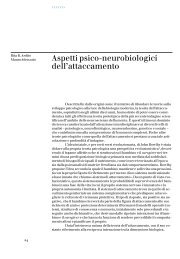 Aspetti psico-neurobiologici dell'attaccamento - Dipartimento di ...