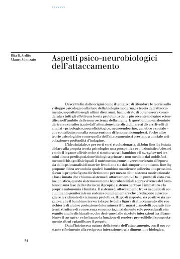 Aspetti psico-neurobiologici dell'attaccamento - Dipartimento di ...