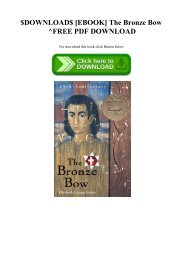 $DOWNLOAD$ [EBOOK] The Bronze Bow ^FREE PDF DOWNLOAD