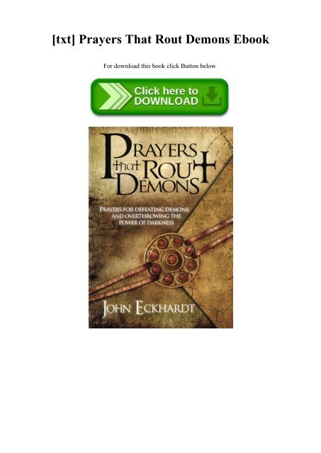 [txt] Prayers That Rout Demons Ebook