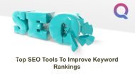 Top SEO Tools For Improving Keyword Ranking