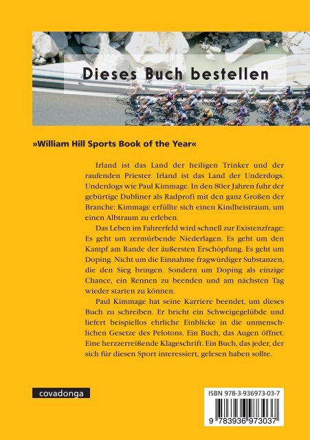 Paul Kimmage - "Villach 1987" / Leseprobe aus "Raubeine rasiert"