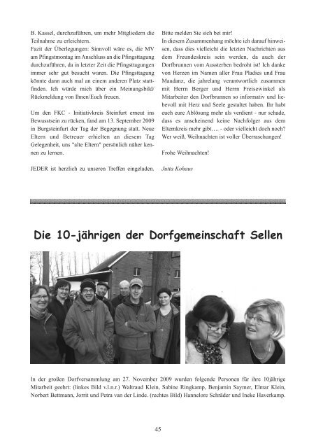 Dorfbrunnen Weihnachten 2009 - Camphill Dorfgemeinschaft Sellen ...