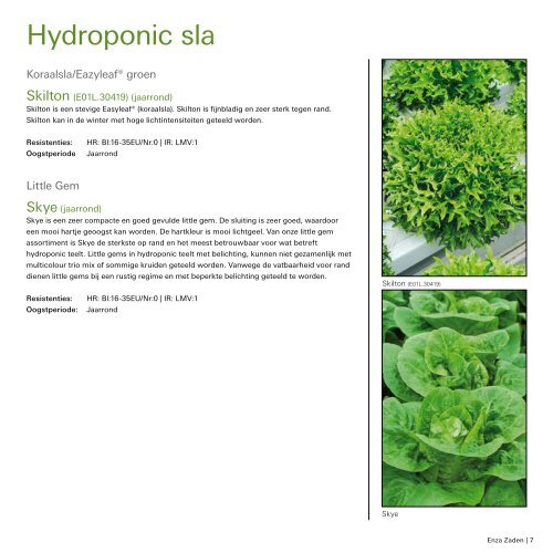 Brochure Hydroponic 2018 | 2019 Dutch version