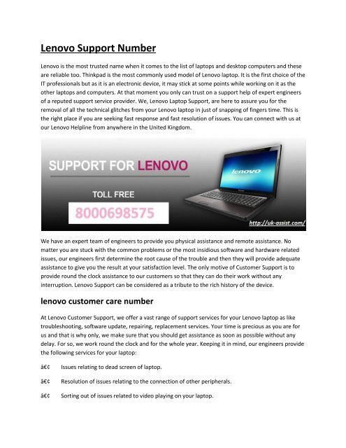 Lenovo Support