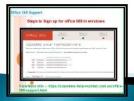 Steps to Sign up for office 365 In windows