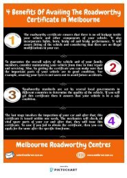 4 Benefits Of Availing The Roadworthy Certificate in Melbourne