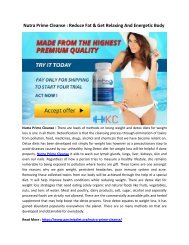   Nutra Prime Cleanse : Boost Your Metabolism Rate Increase Energy Level