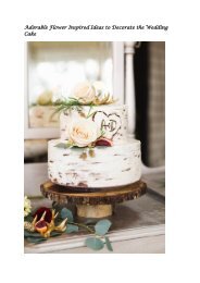 Adorable Flower Inspired Ideas to Decorate the Wedding Cake