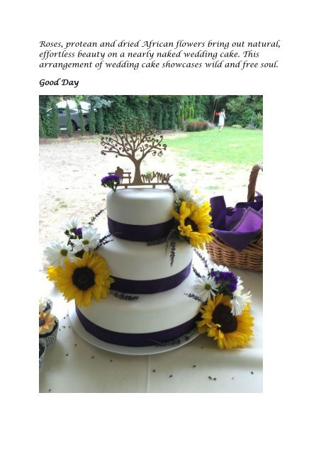 Adorable Flower Inspired Ideas to Decorate the Wedding Cake