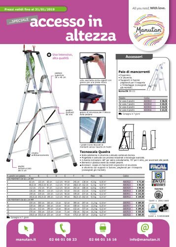 Speciale Accesso in altezza