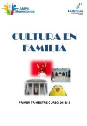 Agenda Cultural T1 2018-19 AMPA