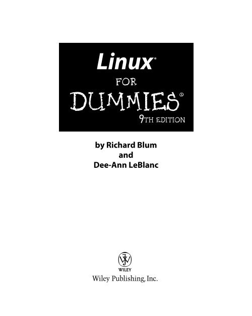 Linux Dummies 9th