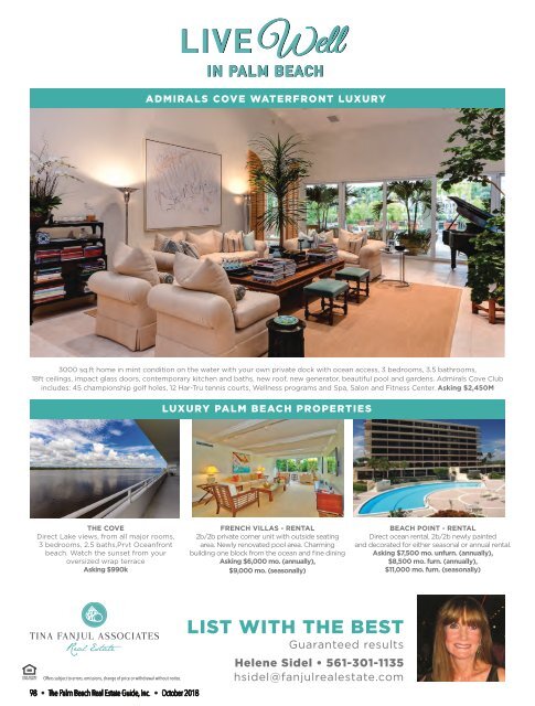 October 2018 Palm Beach Real Estate Guide