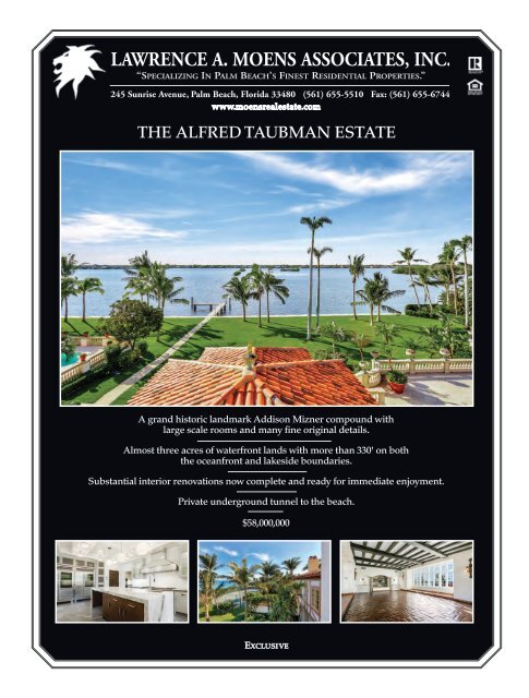 October 2018 Palm Beach Real Estate Guide