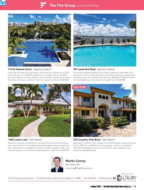 October 2018 Palm Beach Real Estate Guide