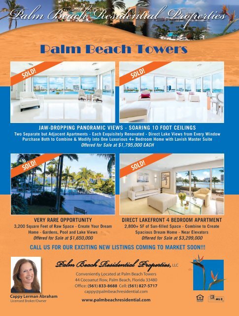 October 2018 Palm Beach Real Estate Guide