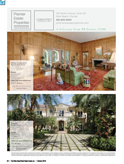 October 2018 Palm Beach Real Estate Guide