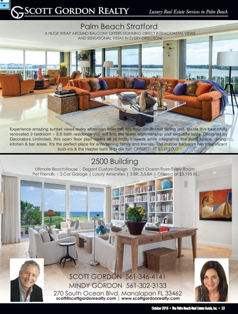 October 2018 Palm Beach Real Estate Guide