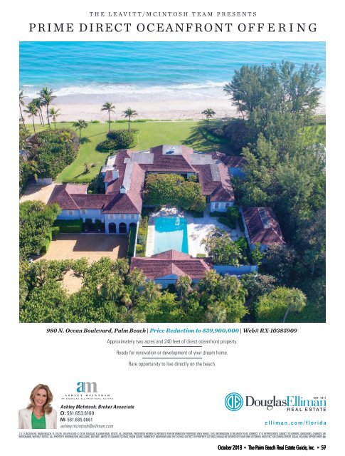 October 2018 Palm Beach Real Estate Guide