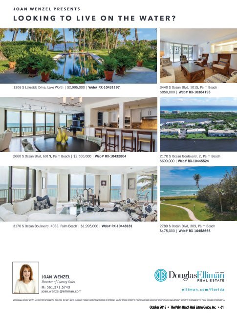 October 2018 Palm Beach Real Estate Guide