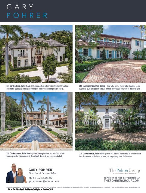 October 2018 Palm Beach Real Estate Guide