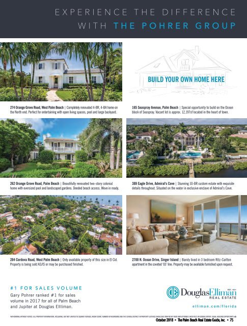 October 2018 Palm Beach Real Estate Guide