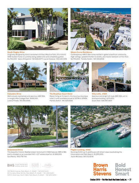 October 2018 Palm Beach Real Estate Guide