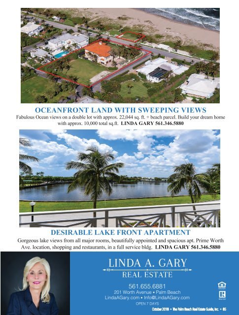 October 2018 Palm Beach Real Estate Guide