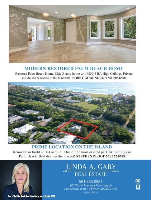 October 2018 Palm Beach Real Estate Guide