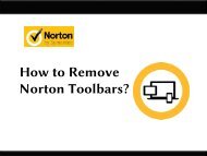 How to Remove Norton Toolbars