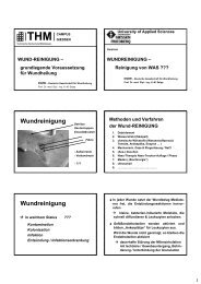 Wundreinigung Wundreinigung - DGfW-Akademie