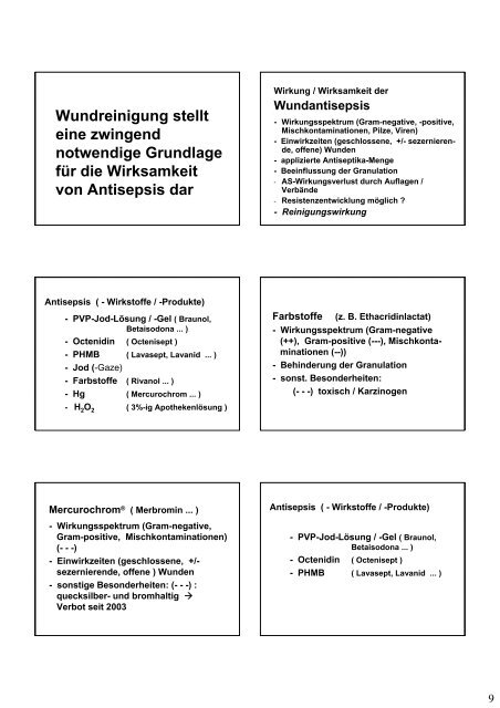 Wundreinigung Wundreinigung - DGfW-Akademie