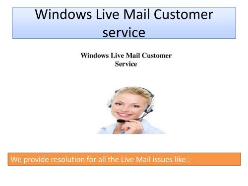Windows Live Mail Technical Support-converted