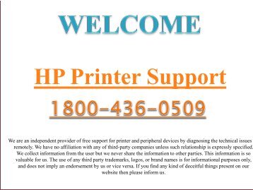 hp printer tech support phone number