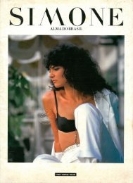 Programa do show 'Alma do Brasil' - Simone (Japão, 1985)