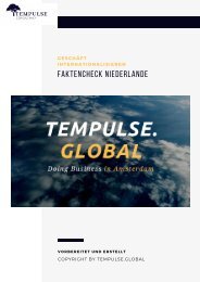 TEMPULSE.GLOBAL MAGAZIN Niederlande und Amsterdam