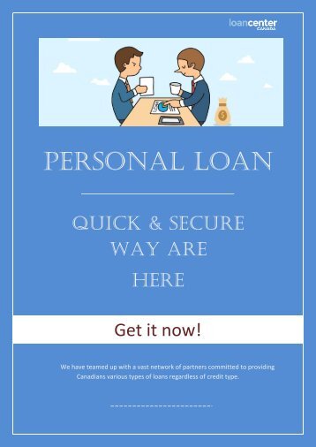 Easy and Quick Way to get  Personal Loan in Canada-converted