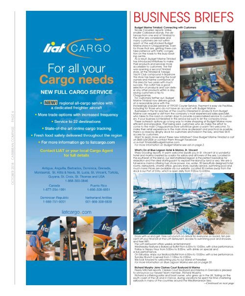 Caribbean Compass Yachting Magazine - October 2018