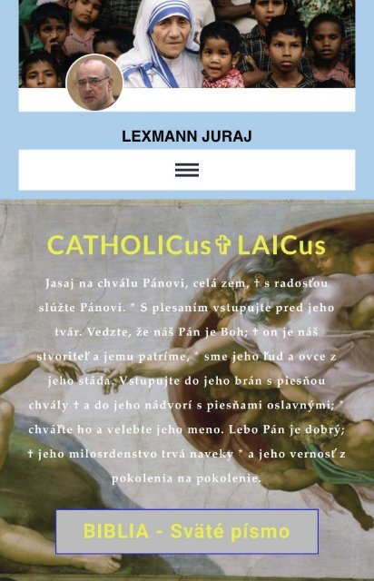 CATHOLICus✞LAICus