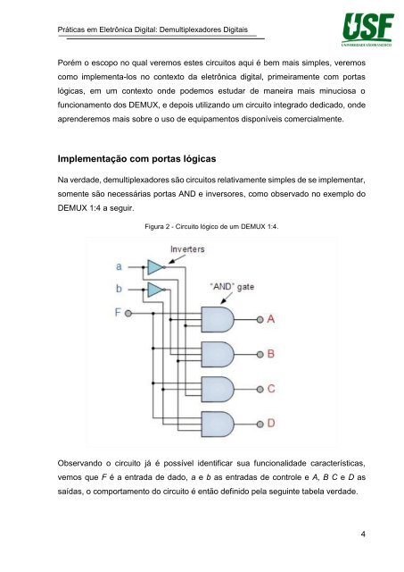 Práticas em Eletrônica Digital: Demultiplexadores Digitais