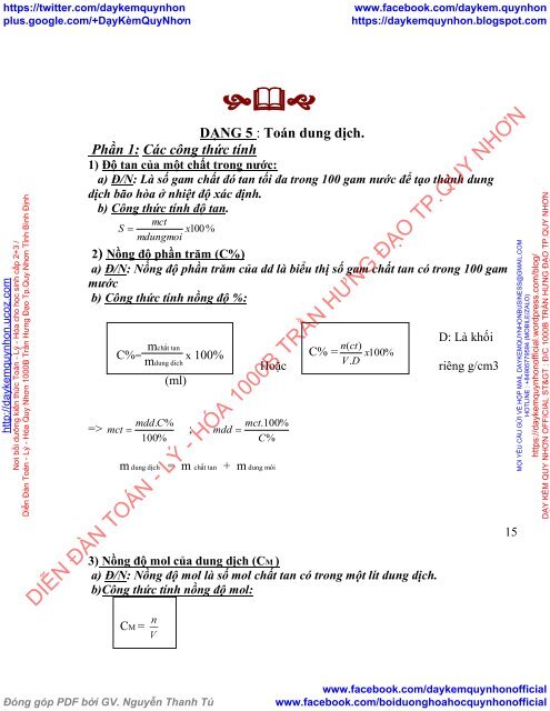 Cách tìm công thức hóa học lớp 8