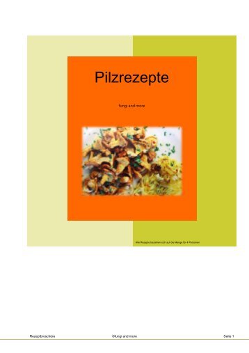 Pilzrezepte - fungi and more