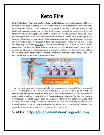 Keto Fire - Give You relief From the Extra Body Weight 