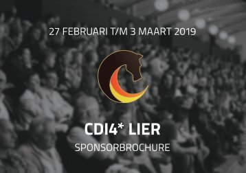 Sponsorbrochure CDI Lier - 2019 - Nederlands