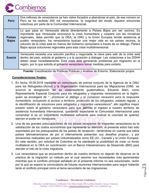 El éxodo venezolano y la seguridad regional