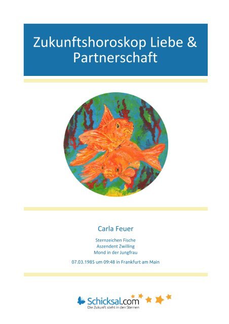 Zukunftshoroskop Liebe und Partnerschaft Carla