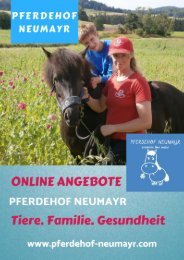 Online Angebote am Pferdehof Neumayr - ONLINE BUCHEN!