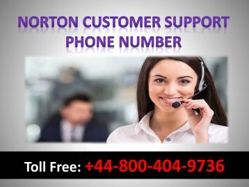 Norton Customer Support Phone Number +44-800-404-9736